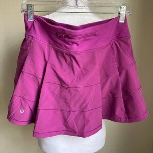 NWT Lululemon Pace Rival Mid-Rise Skirt Long - Vivid Plum